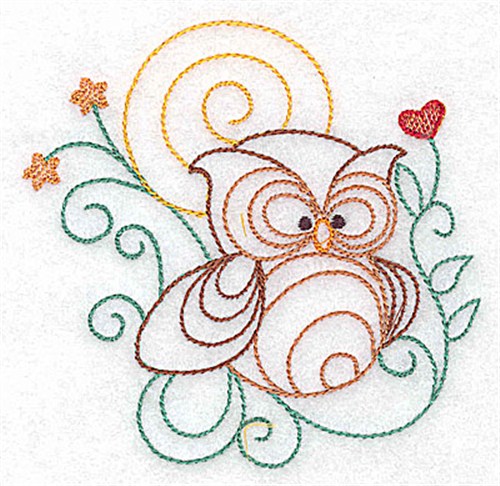 Download Owl Outline Embroidery Design | AnnTheGran