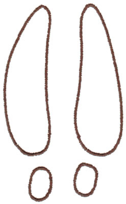 Moose Track Outline Embroidery Design | AnnTheGran