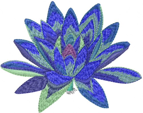 machine embroidery lotus flower designs .pes format