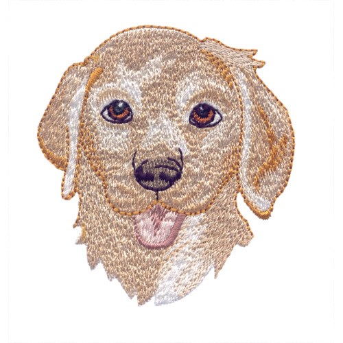 Yellow Lab Head Embroidery Design | AnnTheGran