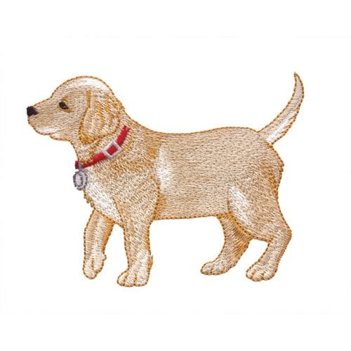 Yellow Lab Pup Embroidery Design | AnnTheGran