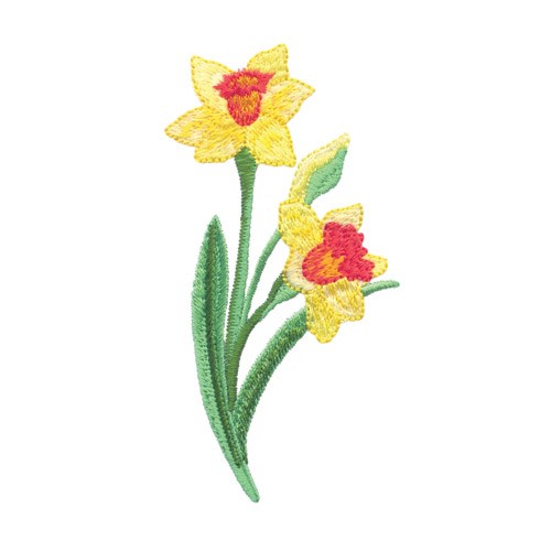 Daffodil Embroidery Design | AnnTheGran