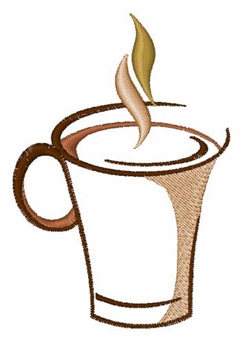 Coffee Mug Embroidery Design | AnnTheGran