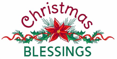 Christmas Blessings Embroidery Design | AnnTheGran