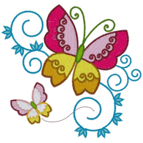 Free Butterflies Embroidery Design AnnTheGran