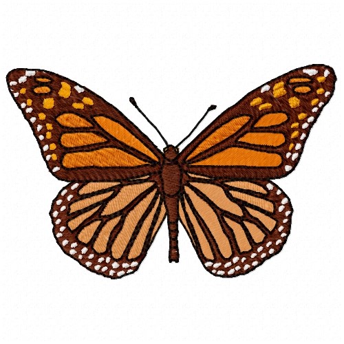 Monarch Butterfly Embroidery Design | AnnTheGran