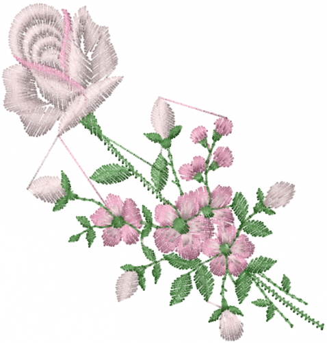 Rose Bouquet Embroidery Design | AnnTheGran