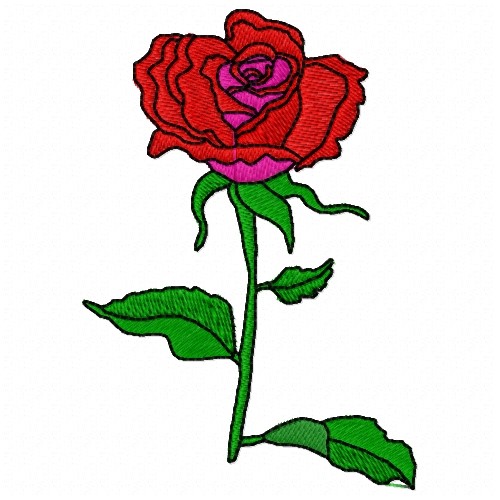 Rose Stem Embroidery Design | AnnTheGran