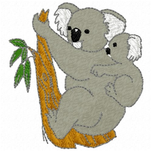 Koala Bear Embroidery Design AnnTheGran