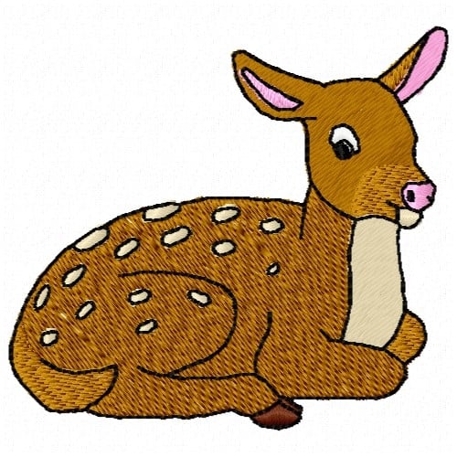 Deer Fawn Embroidery Design | AnnTheGran