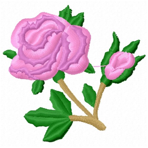 Rose Stem Embroidery Design | AnnTheGran