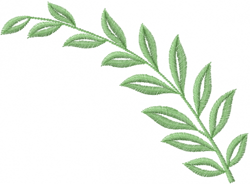 Fern Leaf Embroidery Design | AnnTheGran