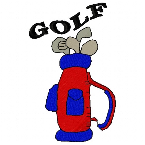 Golf Bag Embroidery Design AnnTheGran