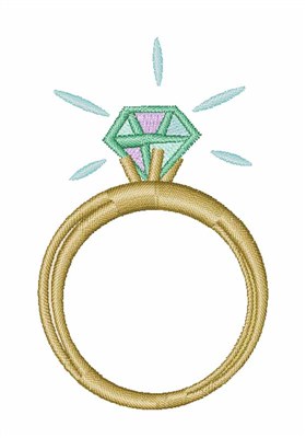 Diamond Ring Embroidery Design | AnnTheGran