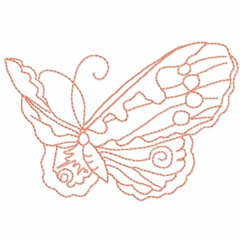 Free Butterfly Outline Embroidery Design AnnTheGran