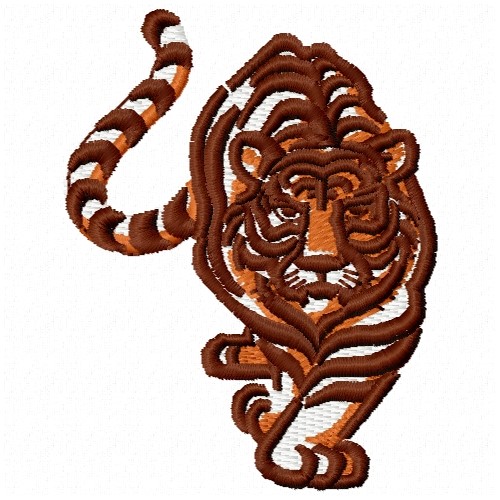 Free walking tiger embroidery design  annthegran Free walking tiger embroidery design  annthegran
