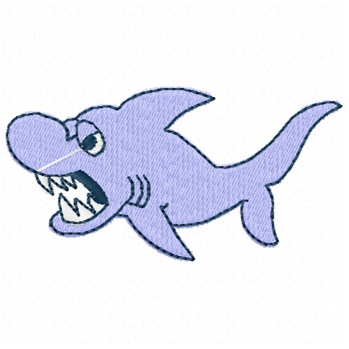 Free Shark Embroidery Design | AnnTheGran