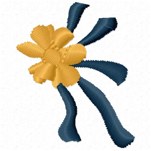 Free Yellow Flower Embroidery Design | AnnTheGran