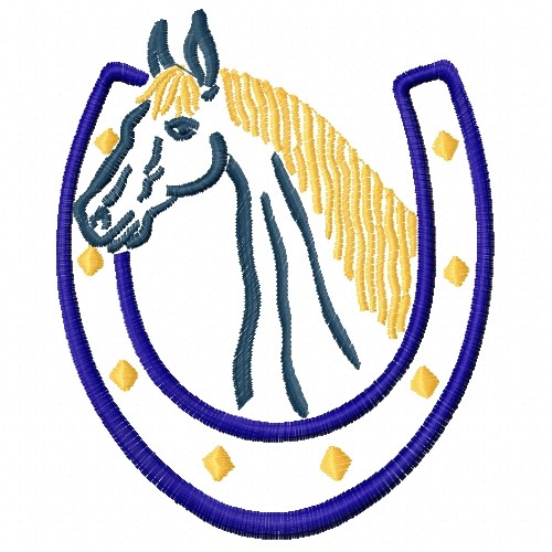 Free Horse & Horseshoe Embroidery Design AnnTheGran