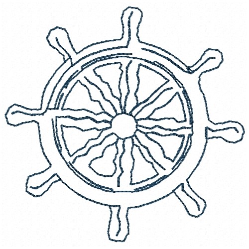 Free Ship Steering Wheel Embroidery Design AnnTheGran