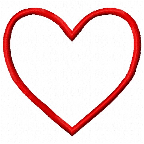 Free Heart Outline Embroidery Design | AnnTheGran