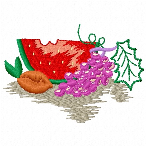 Free Summer Fruits Embroidery Design AnnTheGran