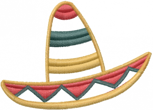 Free Sombrero Hat Embroidery Design | AnnTheGran