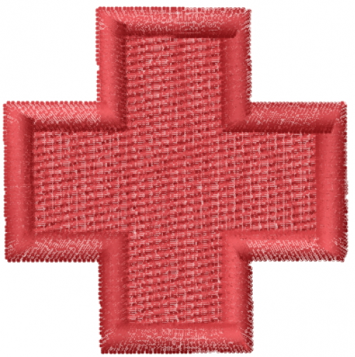 Free Red Cross Embroidery Design | AnnTheGran