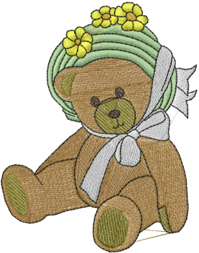 Free Teddy Bear Embroidery Design | AnnTheGran