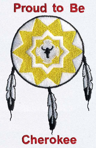 Cherokee War Shield Embroidery Design | AnnTheGran