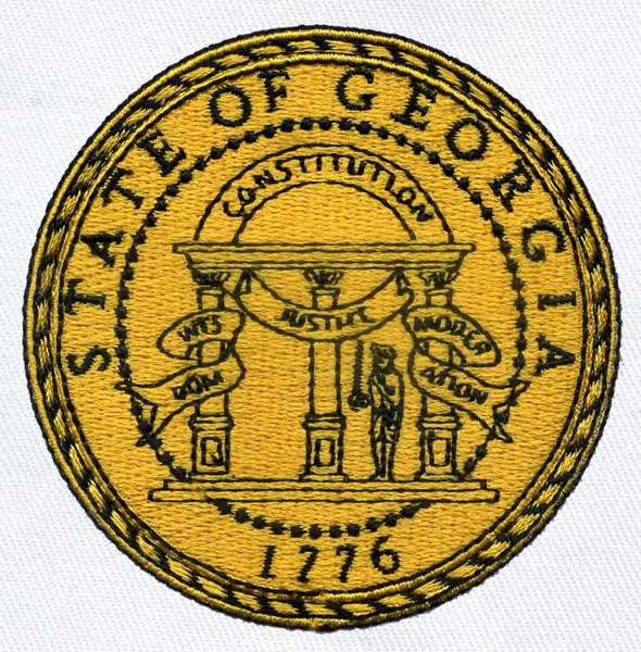 Georgia State Seal Embroidery Design | AnnTheGran