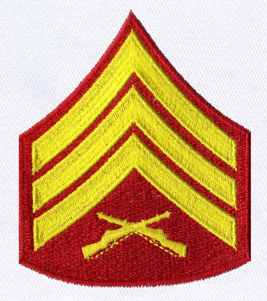 Sergeant Rank Embroidery Design | AnnTheGran