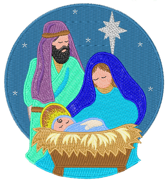 Nativity Scene Embroidery Design AnnTheGran