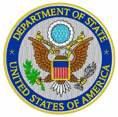 Department of State Embroidery Design | AnnTheGran