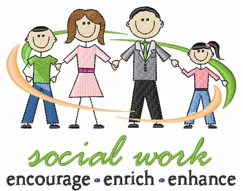 Social Work Embroidery Design | AnnTheGran