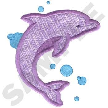 Dolphin Applique Embroidery Design | AnnTheGran