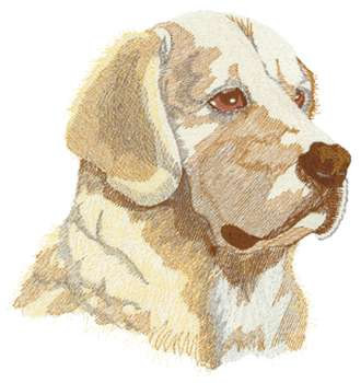 Golden Retriever Head Embroidery Design | AnnTheGran