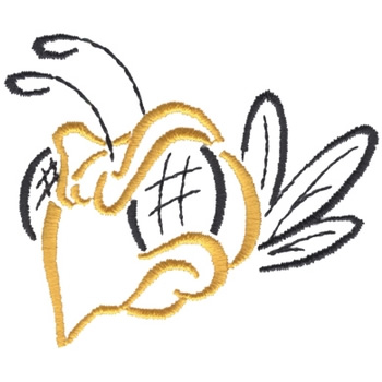 hornet outline embroidery design annthegran