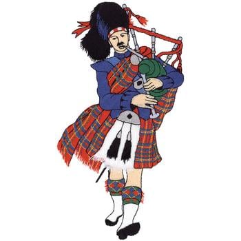 Scottish Highlander Embroidery Design | AnnTheGran