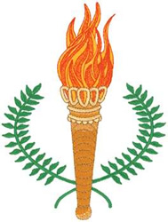 Olympic Torch Embroidery Design | AnnTheGran