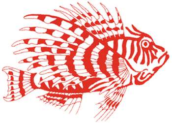 Download Lion Fish Outline Embroidery Design | AnnTheGran