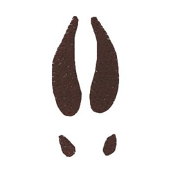 Moose Tracks Embroidery Design | AnnTheGran