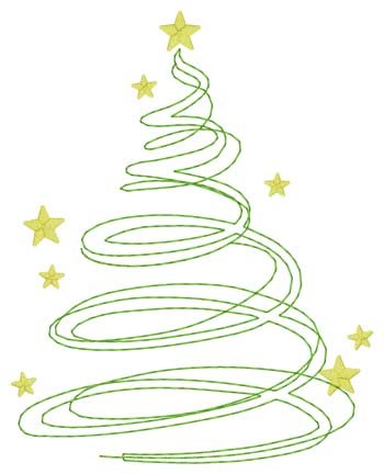 spiral christmas tree