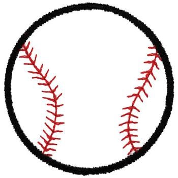 Baseball Outline Embroidery Design | AnnTheGran