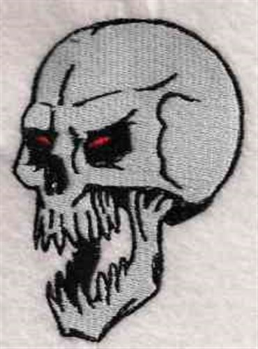 Scary Skull Embroidery Design | AnnTheGran