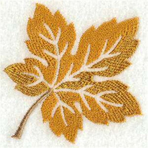 Autumn Leaf Embroidery Design 