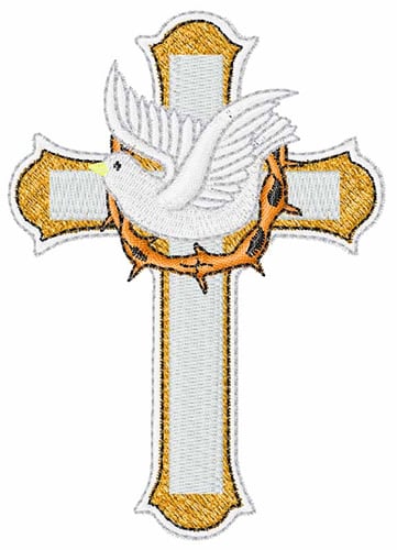 Animals Embroidery Design: Easter Cross from Embroidery Patterns