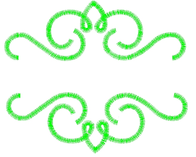 Embellishments Embroidery Design: Scroll Border from Embroidery Patterns