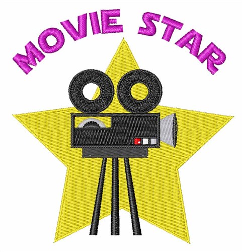 Movie Star Embroidery Design | AnnTheGran