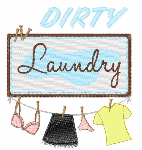 Dirty laundry embroidery design  annthegran